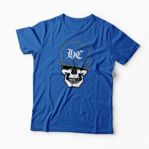 Tricou Craniu Hip-Hop Hardcore - Bărbați-Albastru Regal